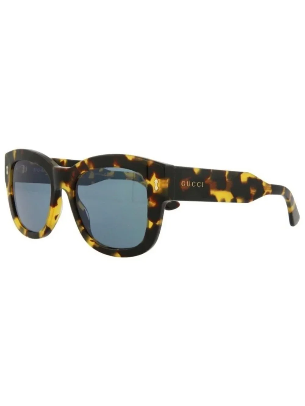 New Gucci Mens Square/Rectangle Havana Havana Grey Fashion Designer Sunglasses